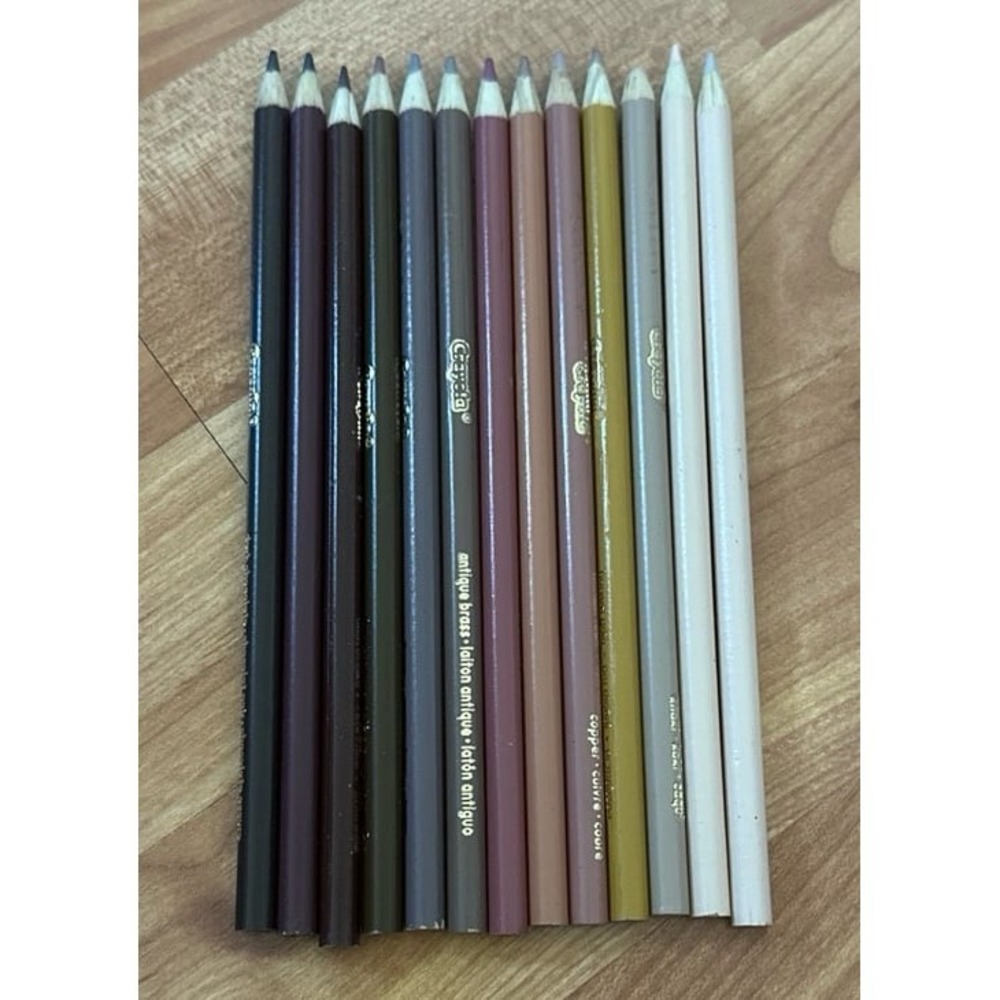 Bundle of 13 Brown Tones Crayola‎ Color pencils